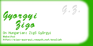 gyorgyi zigo business card